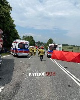 Czarna seria na drogach w Małopolsce. Trasy zablokowane. Płonął autobus, którym jechały dzieci