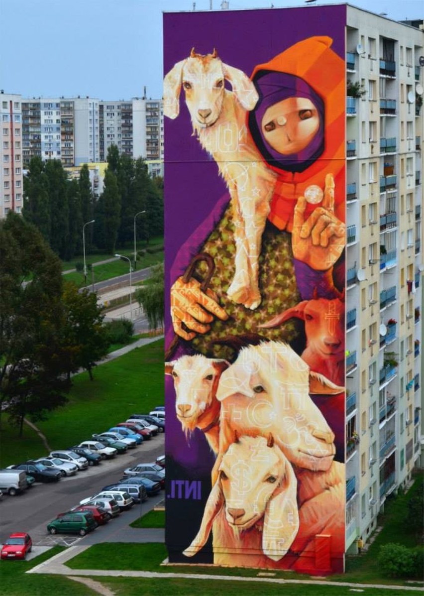 23 września chilijski artysta INTI skończył malować mural na...