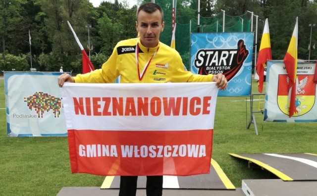 Michał Szafrański, sołtys Nieznanowic zdobył aż trzy medale na Mistrzostwach Polski Osób Niepełnosprawnych w Lekkiej Atletyce w Białymstoku.