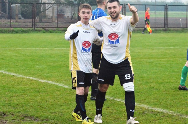 Złoty duet Solnik: Napieraj (z prawej) strzelił hat-tricka, Magiera (z lewej) dołożył 2 gole