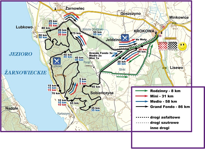 Sprawdź trasę i profile trasy Skandia Maraton Lang Team w Krokowej