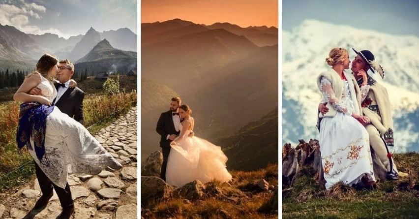 Tatry. Wyjątkowe sesje ślubne w górach. Gdzie i kiedy najczęściej fotografują się młode pary?