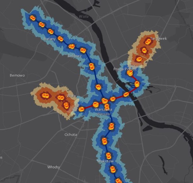 Nowe stacje II linii metra. ZTM zmierzył, jak daleko będziecie mieć do wejścia