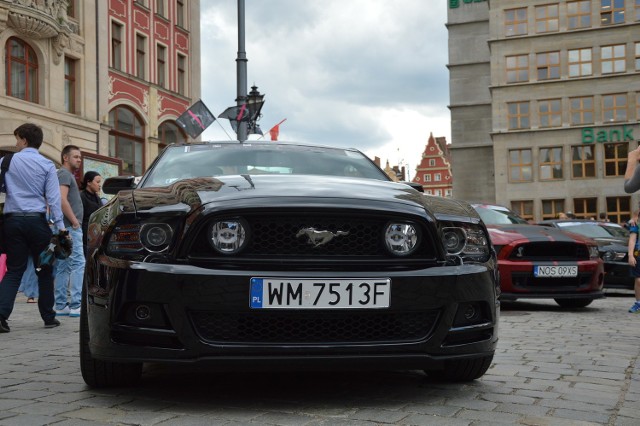 Mustang Race - 50 mustangów na wrocławskim Rynku 29 lipca 2015