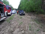 Pijany kierowca rozbił się na drodze z Tomaszowa Maz. do Smardzewic