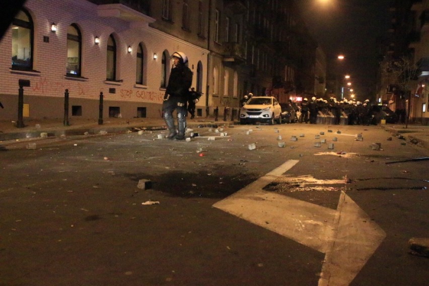 Zaatakowano skłot przy ul. Skorupki [zdjęcia]
