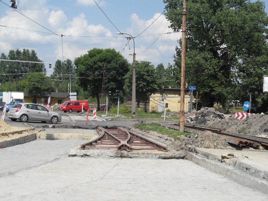 Zdjęcia z remontu torowisk w Chebziu oraz w Rudzie
