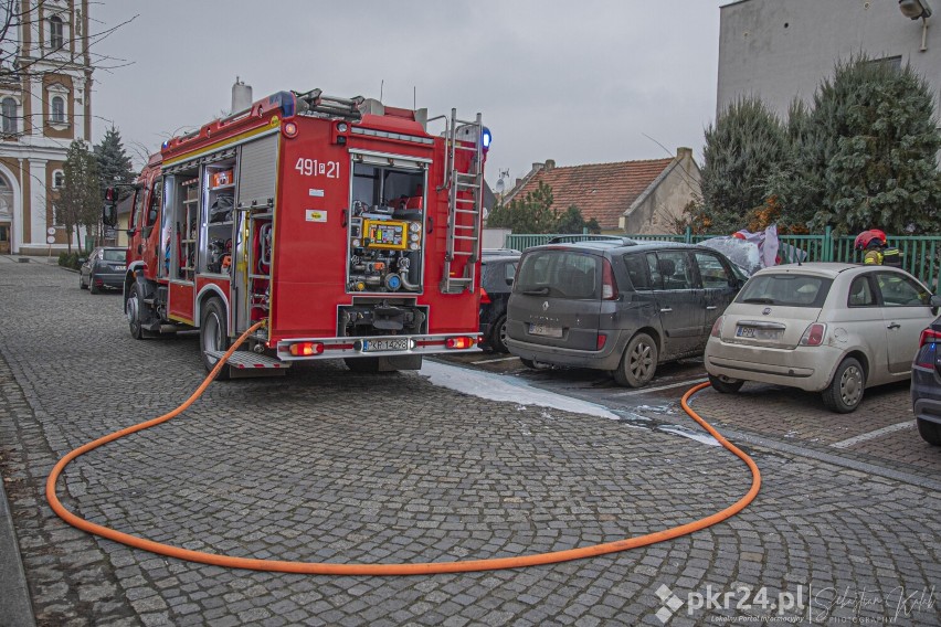 Pożar samochodu w Krotoszynie [ZDJĘCIA]              