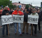 Protest mieszkańców Bierunia. Fotorelacja z blokady DK 44