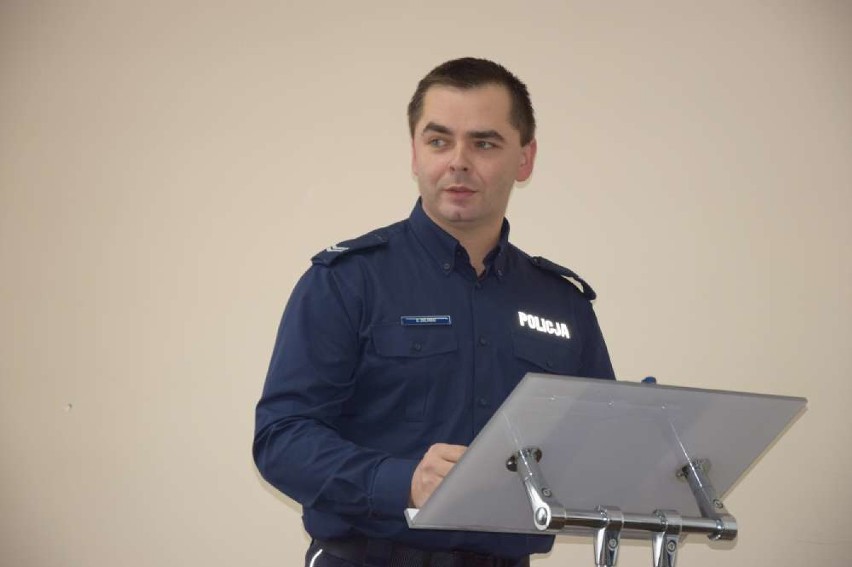 Dzisiaj w komendzie policji w Wągrowcu odbyła się odprawa roczna podsumowująca pracę komendy w 2017 roku [FOT.] 