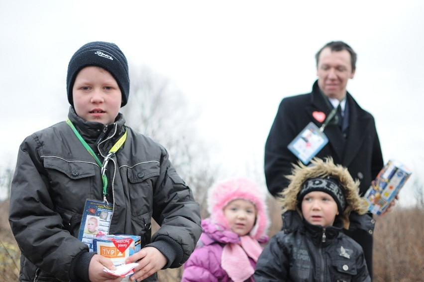 Terenówki jeździły dla WOŚP w starej żwirowni w Brodnicy