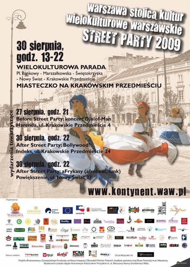 Plakat Street Party 2009