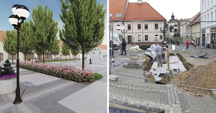 Rynek w Mikołowie bardziej zielony! Sadzą drzewa i krzewy - koniec z betonozą. Latem ma być zdecydowanie chłodniej 