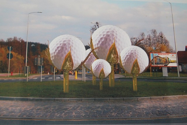 Celle/

Rzeźba zainspirowana atrakcjami dostępnymi w Celle. Piłki golfowe osadzone w pąkach róży, przypominające wiosenne kwiaty, reprezentują pola golfowe. To surrealistyczne połączenie nawiązuje do Muzeum Sztuki znajdującego się w miasteczku. 

Materiał to plastik lub ceramika glazurowana.