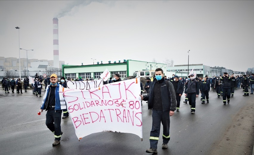 Strajk w Betransie w Bełchatowie, 30 marca 2021
