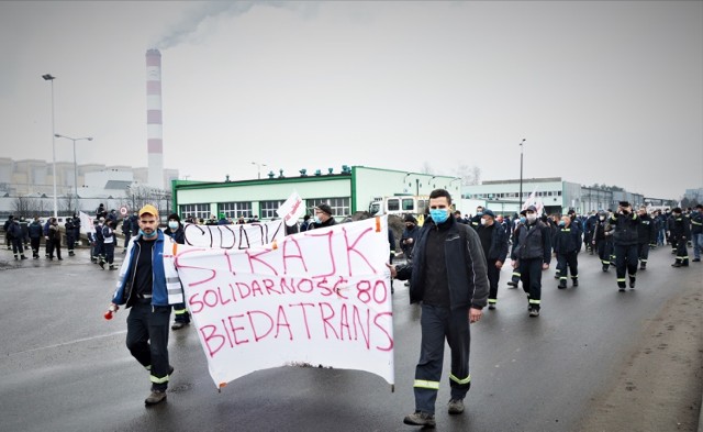 Strajk w Betransie w Bełchatowie, 30 marca 2021