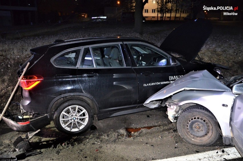 Zderzenie samochodów w Mikołowie. Winny pijany kierowca z Sosnowca