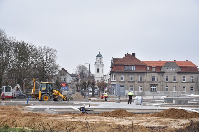 Tak wygląda budowa układu komunikacyjnego w Janowcu Wielkopolskim w pierwszych dniach grudnia 2022.