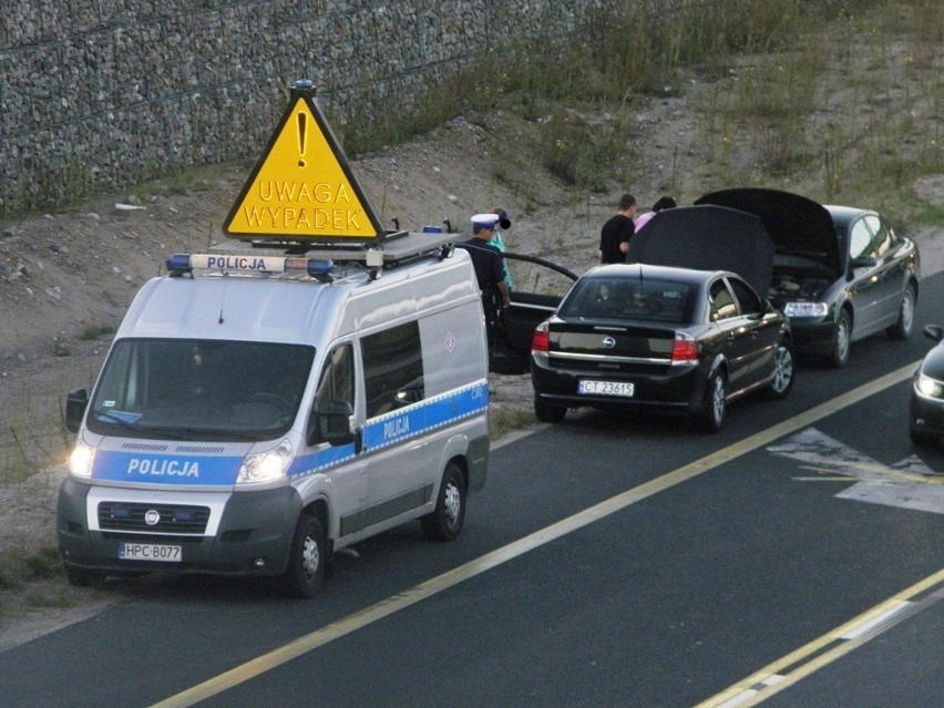 Wypadek na węźle Toruń-Czerniewice na drodze S-10