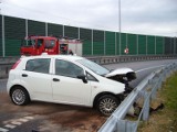 Wypadek A1 Żory: 26-latka uderzyła w barierki energochłonne