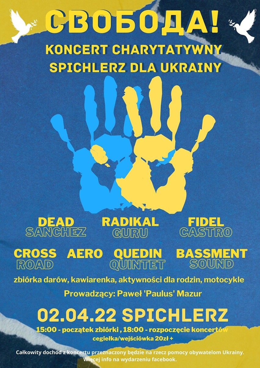 Kwidzyn. Koncert charytatywny w Spichlerzu dla Ukrainy. Imprezie towarzyszy także zbiórka dla Odessy