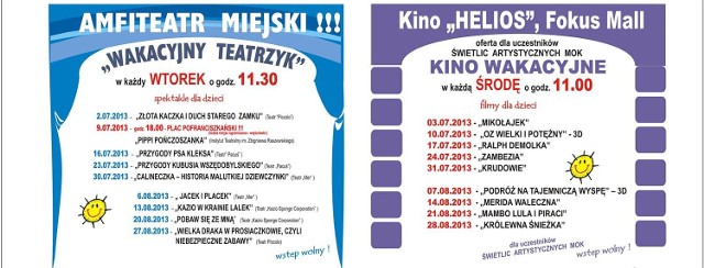 Teatrzyk dla dzieci w Piotrkowie. Szczegółowy program MOK-u