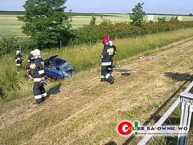 Opole: Wypadek na autostradzie A4 w kierunku Katowic