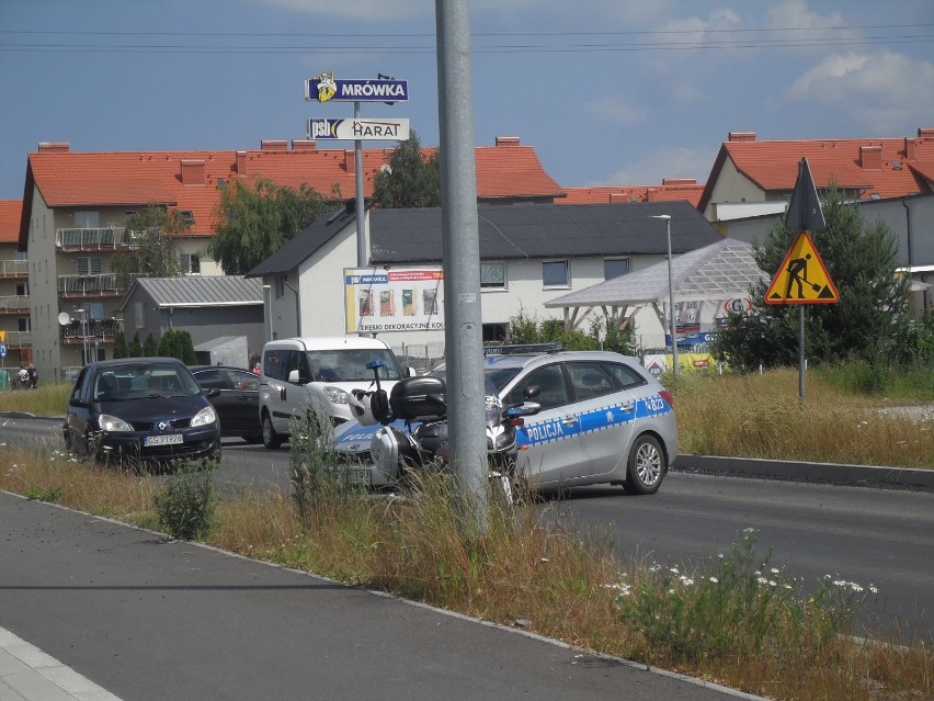 Wypadek na ulicy Darłowskiej w Ustce