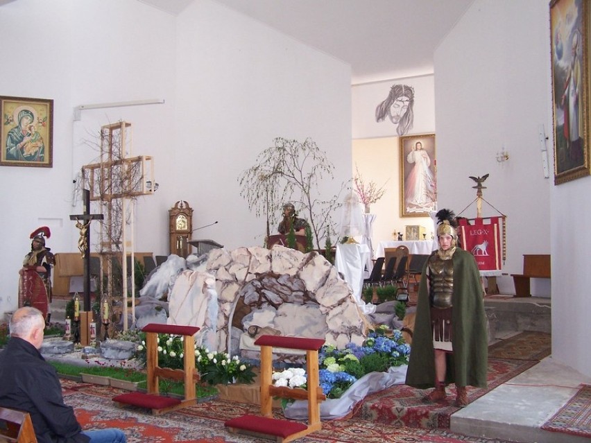 Wielkanoc 2014. Grób Pański w kościele św. Bogumiła w Kole
