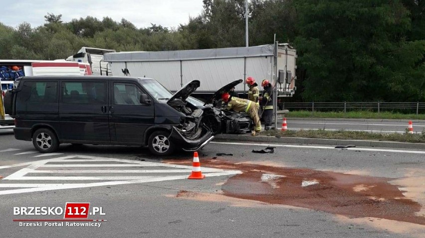 Wypadek na obwodnicy Brzeska, 28 września 2020