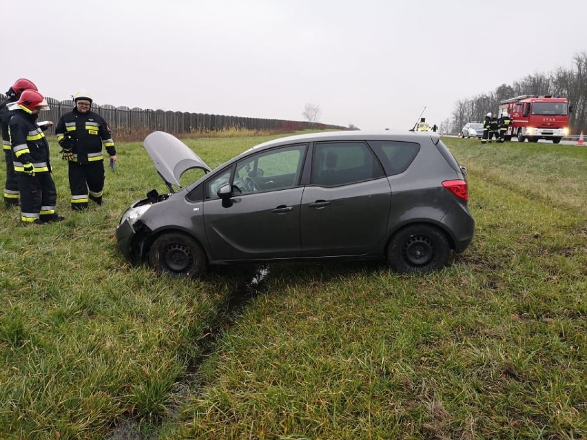 Niebezpieczny poranek na autostradzie A2 w gminie Kuślin