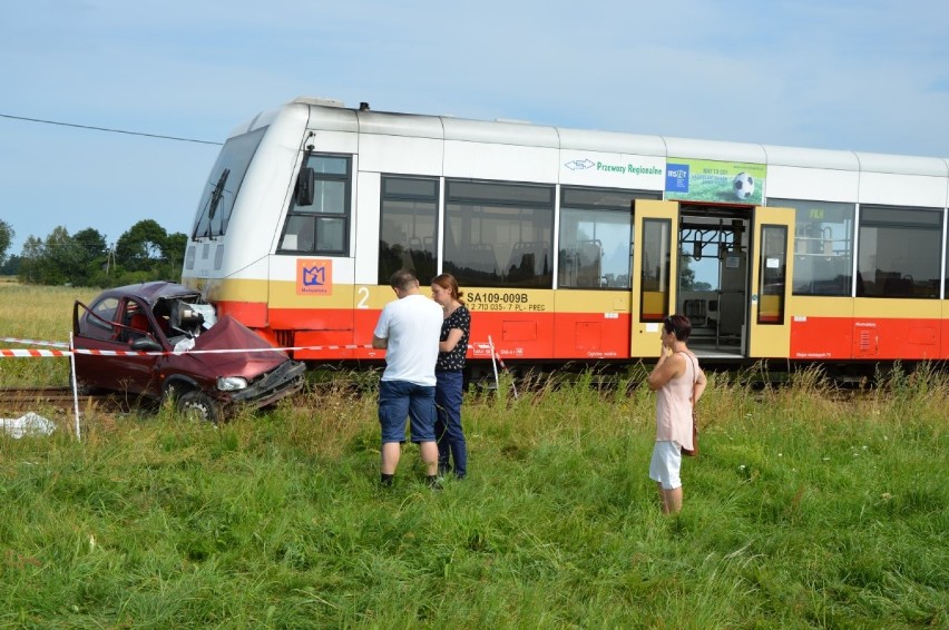Wypadek na przejeździe koło Myśligoszczy