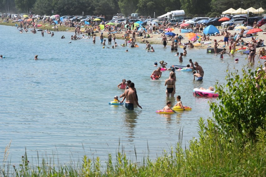 Plaża pod Tarnowem przeżywała w sobotę prawdziwe oblężenie