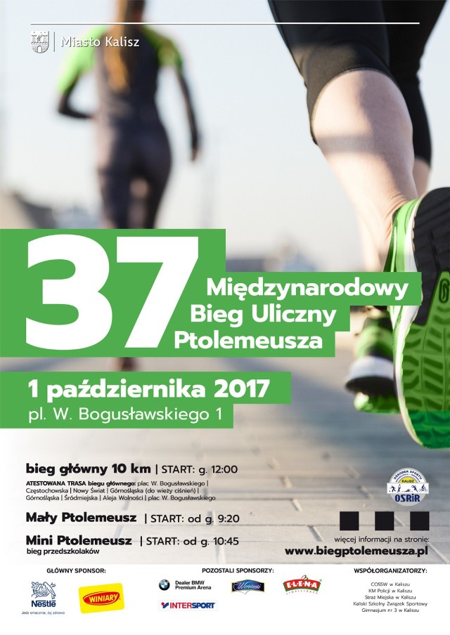 Bieg Ptolemeusza w Kaliszu. Już blisko 1000 osób zapisanych