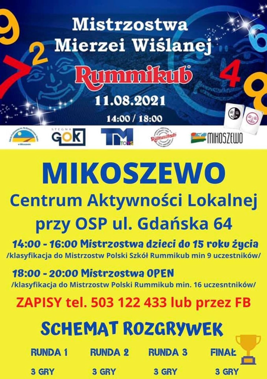 Mistrzostwa Mierzei Wiślanej w grę Rummikub. Turniej odbędzie się już niedługo w Mikoszewie!