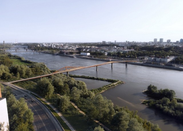 Ogłoszono przetarg na budowę nowego mostu pieszo-rowerowego w Warszawie
