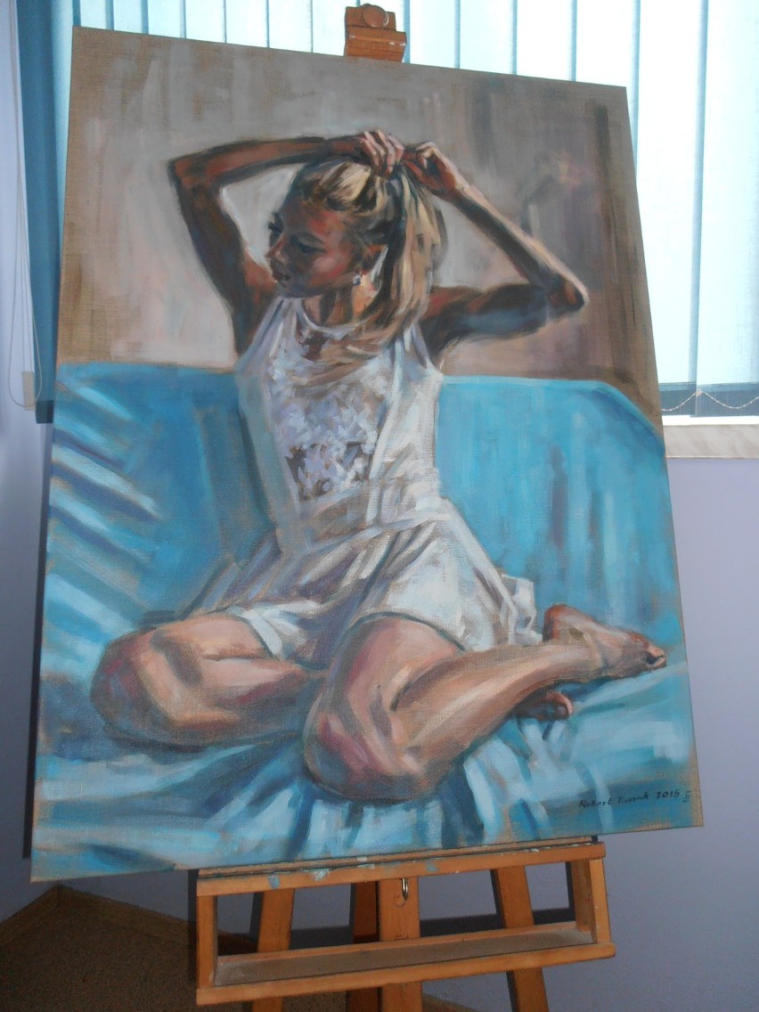 Winobranie: Wernisaż malarstwa Roberta Tomaka ''Kobieta - namaluj mnie..! [zdjęcia]