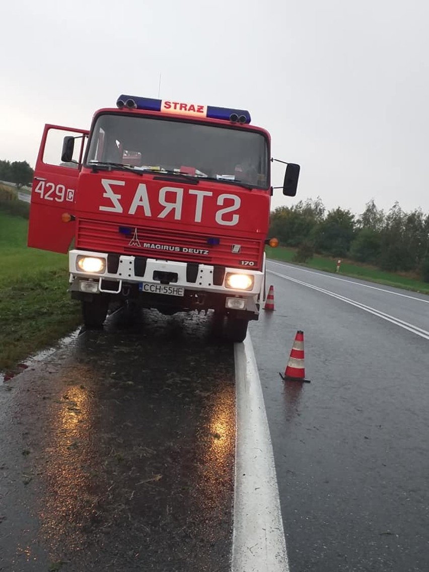 Strażacy z OSP w Rybieńcu interweniowali w Grubnie, gdzie...