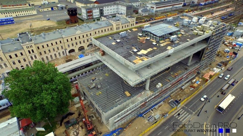 Budowa dworca PKP w Bydgoszczy