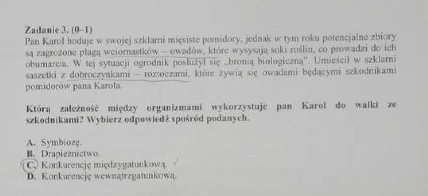 Egzamin gimnazjalny: matematyczno-przyrodniczy [ARKUSZE, ODPOWIEDZI]