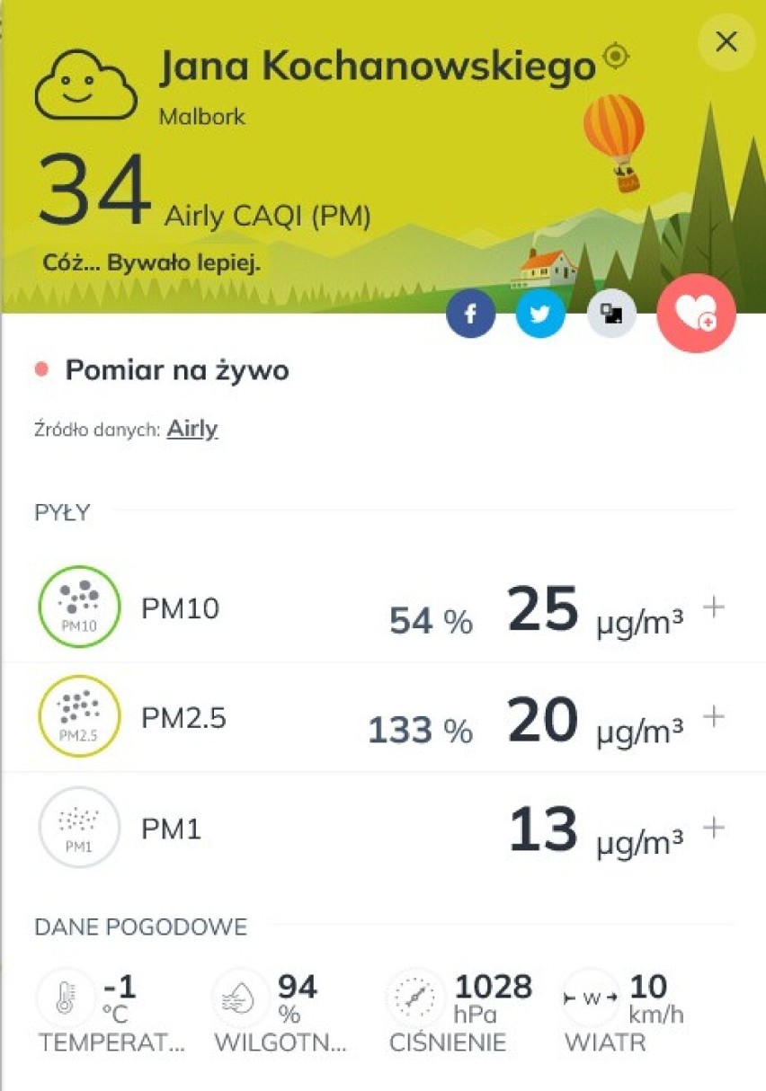 Jakość powietrza w Malborku. W sezonie grzewczym może być problem. Czy Straż Miejska kontroluje, co trafia do pieców?