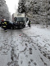 Wypadek na trasie Breńsk - Gockowo! Droga jest zablokowana. Aktualizacja [ZDJĘCIA]