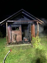 W gminie Sztabin paliła się sauna. Strażacy stłumili ogień