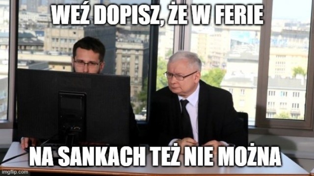 Ferie 2021 dla wszystkich województw obowiązują w tym samym terminie - 4-17 stycznia. W tym czasie nie można korzystać z hoteli innych miejsc noclegowych. Pozostaje się tylko śmiać, w czym pomagają memy