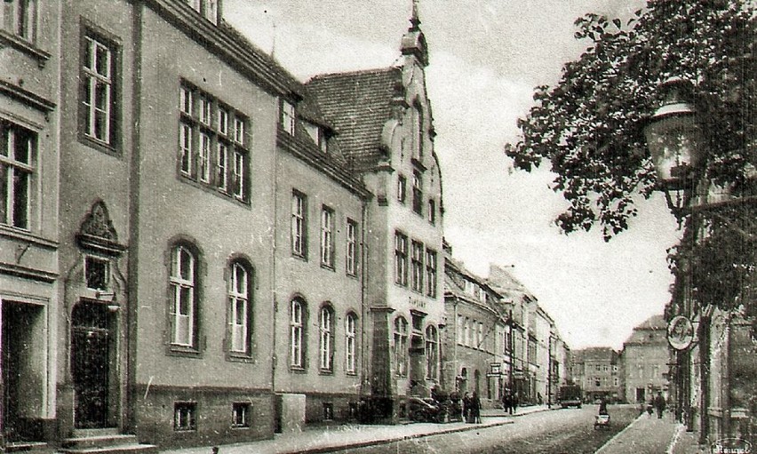 Fragment dzisiejszej ulicy Chrobrego (niem. Bismarckstraße)...