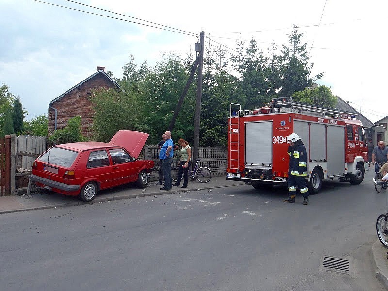 Zderzenie dwóch samochodów w Koźminku. ZDJĘCIA