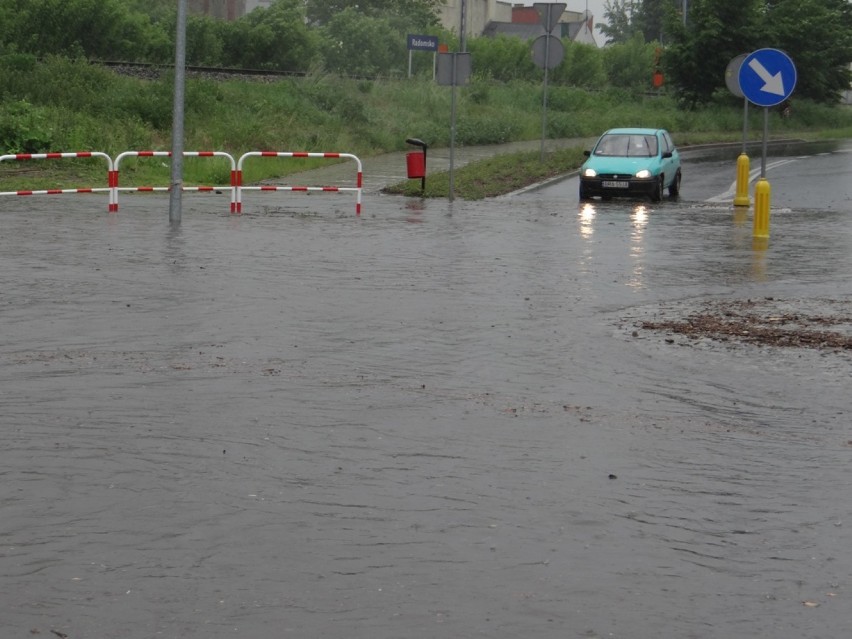 Radomsko zalane po ulewie - czerwiec 2017