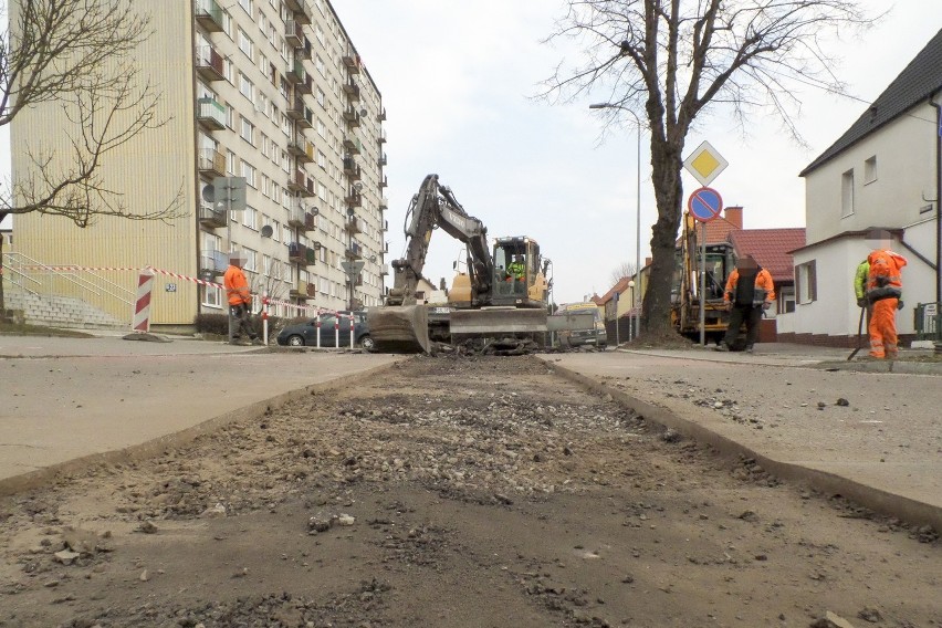 Utrudnienia w ruchu na ulicy Batorego w Słupsku. Rozpoczęła się przebudowa