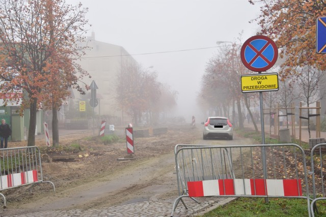 Tak teraz wygląda remontowany odcinek 700-lecia w Żninie