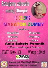 Charytatywny balik i maraton Zumby dla małej Olimpii z Gniezna 